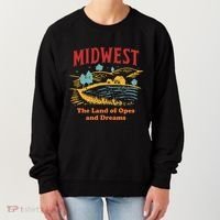 Midwest The Land Of Opes And Dreams Rustic Farm Women's Sweatshirt thumb 0