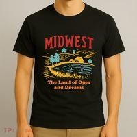 Midwest The Land Of Opes And Dreams Rustic Farm T-Shirt thumb 3