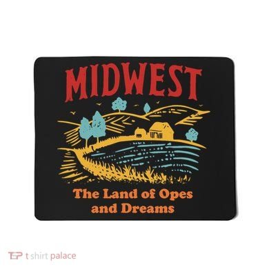 Midwest The Land Of Opes And Dreams Rustic Farm Mousepad