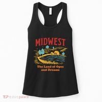 Midwest The Land Of Opes And Dreams Rustic Farm Women's Tank Top thumb 0