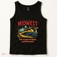 Midwest The Land Of Opes And Dreams Rustic Farm Tank Top thumb 2