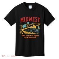 Midwest The Land Of Opes And Dreams Rustic Farm Kids T-Shirt thumb 0