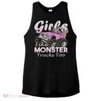Monster Truck Like Monsters Too Birthday Gift Ladies PosiCharge Tri-Blend Wicking Tank thumb 0