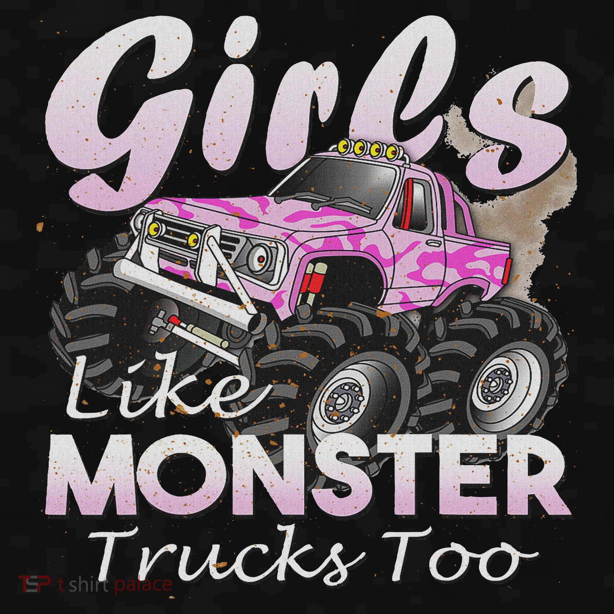Monster Truck Like Monsters Too Birthday Gift Ladies PosiCharge Tri-Blend Wicking Tank