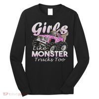 Monster Truck Like Monsters Too Birthday Gift Long Sleeve Shirt thumb 0