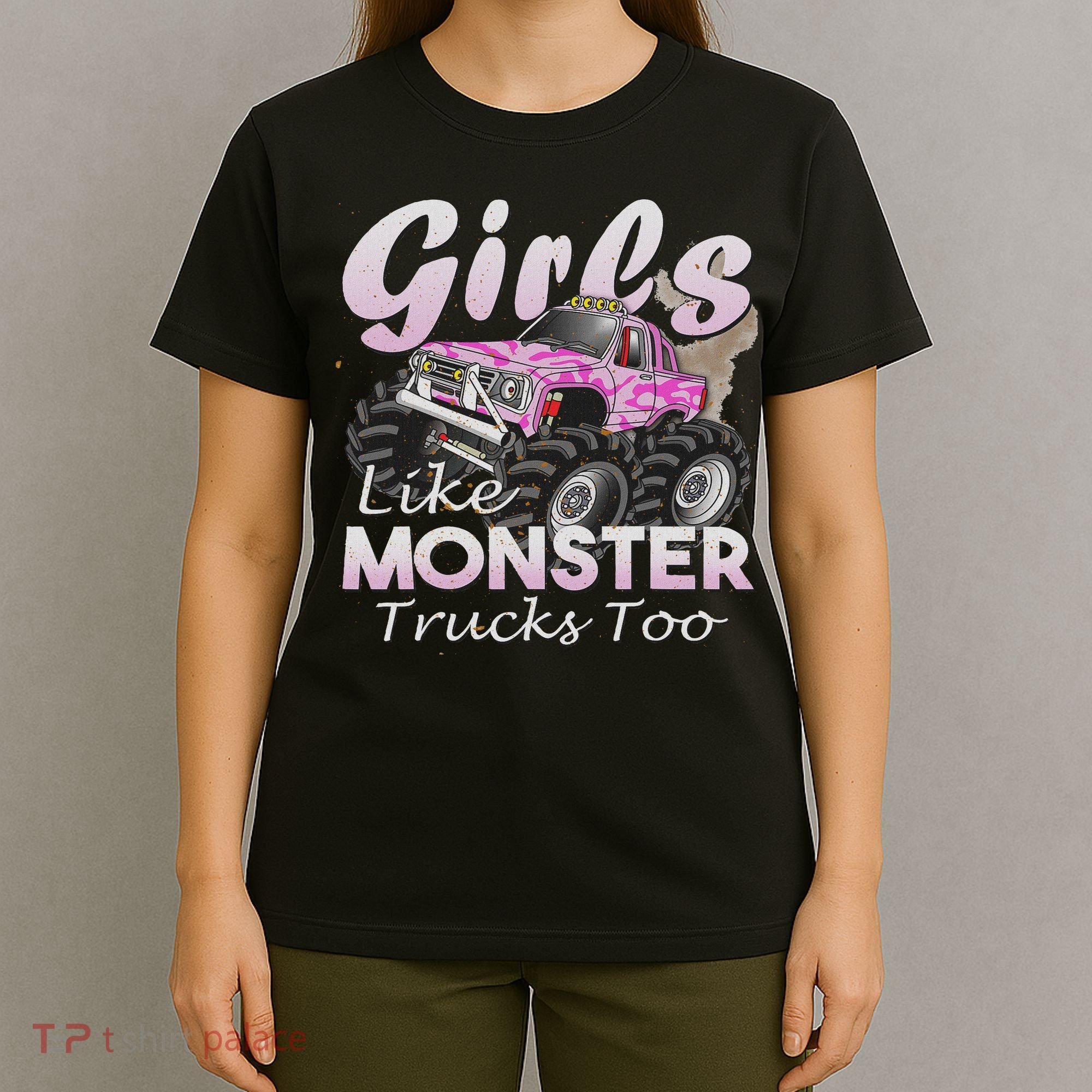 Monster Truck Like Monsters Too Birthday Gift T-Shirt