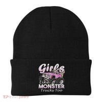 Monster Truck Like Monsters Too Birthday Gift Beanie thumb 0