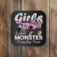 Monster Truck Like Monsters Too Birthday Gift Coaster thumb 0