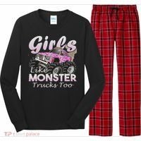 Monster Truck Like Monsters Too Birthday Gift Long Sleeve Pajama Set thumb 0