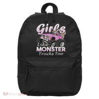 Monster Truck Like Monsters Too Birthday Gift 16 in Basic Backpack thumb 0