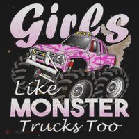 Monster Truck Like Monsters Too Birthday Gift Women's Hoodie thumb 2
