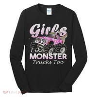 Monster Truck Like Monsters Too Birthday Gift Tall Long Sleeve Shirt thumb 0
