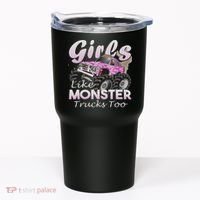 Monster Truck Like Monsters Too Birthday Gift Tumbler thumb 0