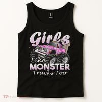 Monster Truck Like Monsters Too Birthday Gift Tank Top thumb 2
