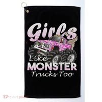Monster Truck Like Monsters Too Birthday Gift Golf Towel thumb 0