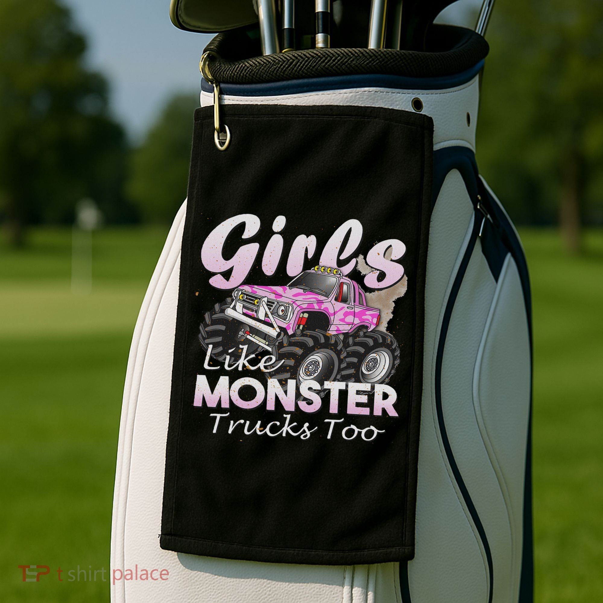 Monster Truck Like Monsters Too Birthday Gift Golf Towel