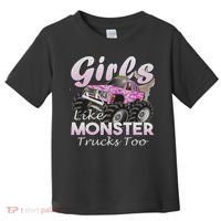 Monster Truck Like Monsters Too Birthday Gift Toddler T-Shirt thumb 0