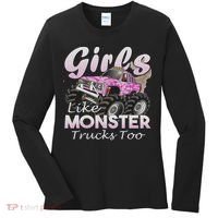 Monster Truck Like Monsters Too Birthday Gift Women's Long Sleeve Shirt thumb 0