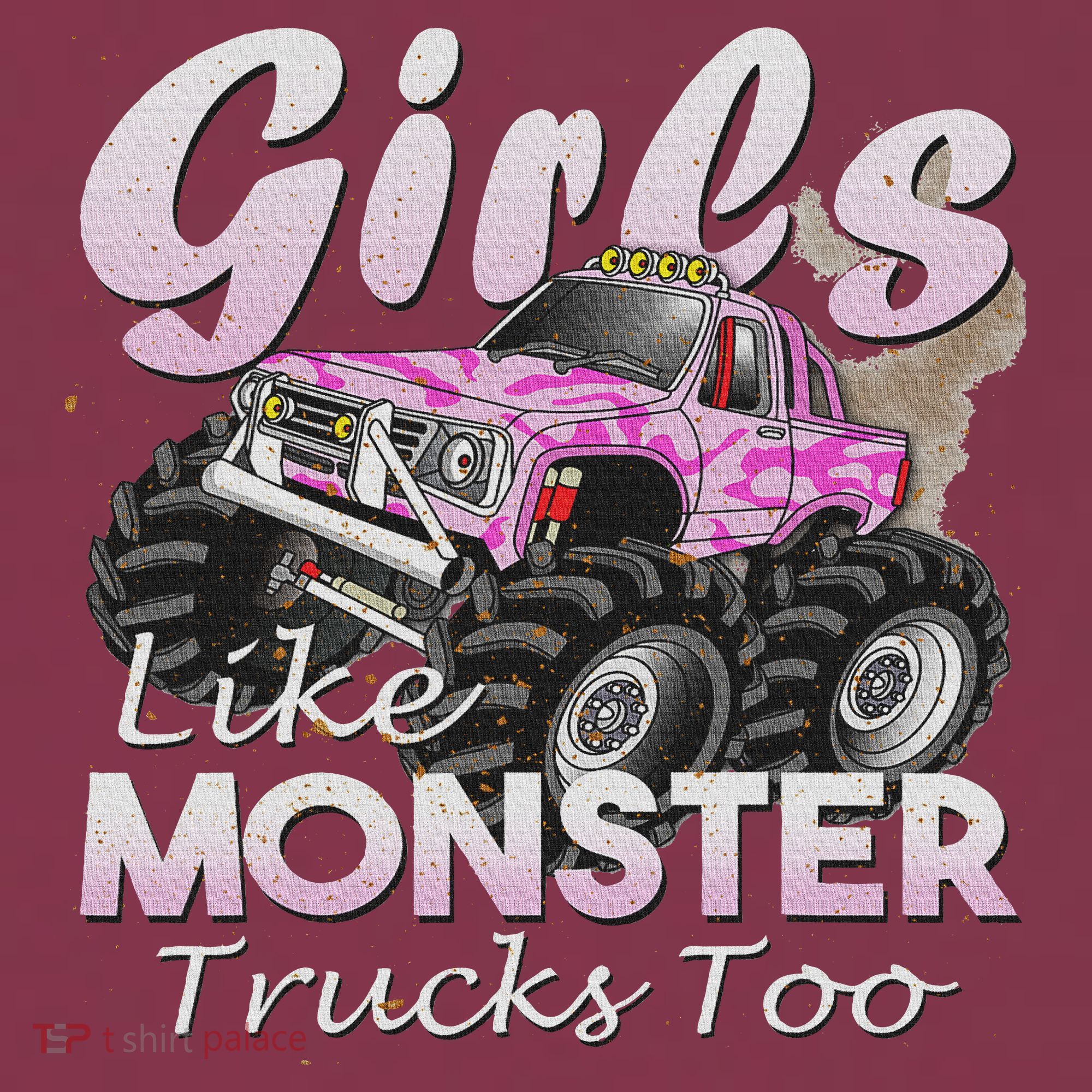 Monster Truck Like Monsters Too Birthday Gift 16oz Travel Tumbler