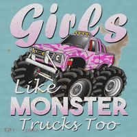 Monster Truck Like Monsters Too Birthday Gift Sueded Cloud Jersey T-Shirt thumb 2