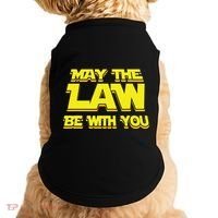 May The Law Be With You Funny New Lawyer Attorney Doggie Tank thumb 0