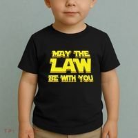 May The Law Be With You Funny New Lawyer Attorney Toddler T-Shirt thumb 2