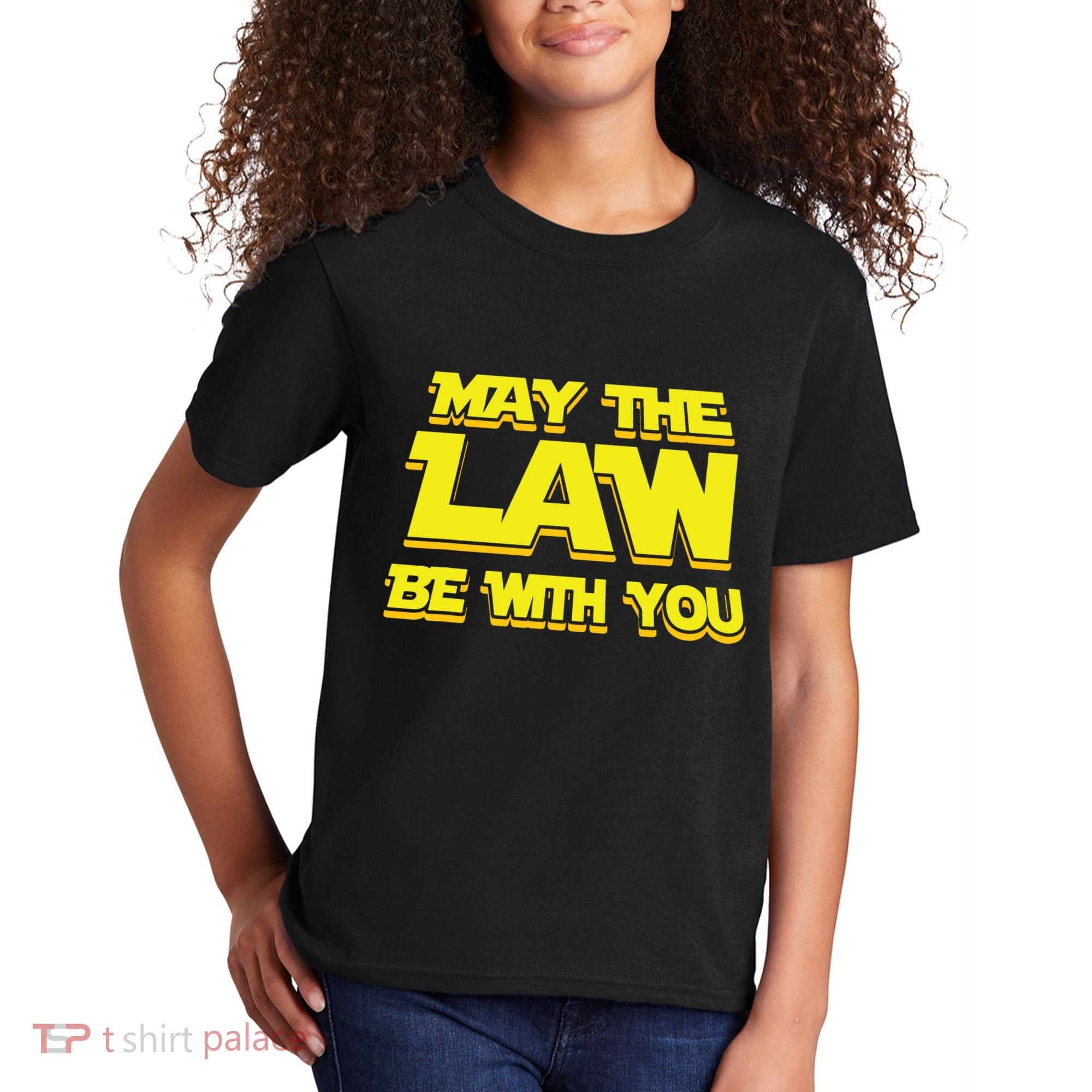 May The Law Be With You Funny New Lawyer Attorney Kids T-Shirt