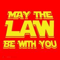 May The Law Be With You Funny New Lawyer Attorney Santa Hat thumb 1