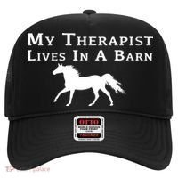 My Therapist Lives In A Barn Horse Equestrian Hat thumb 0
