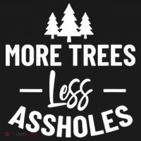 More Trees Less Assholes Funny Gift For Nature Lover Visor thumb 3
