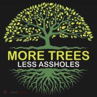 More Trees Less Assholes Environmentalist Earth Advocate USA-Made Doggie Bandana thumb 2