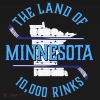 Minnesota The Land Of 10 000 Rinks Cool Gift Hockey Gift Women's Hoodie thumb 2