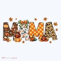 Mama Thanksgiving Mom Fall Pumpkins Season Retro Hat thumb 2