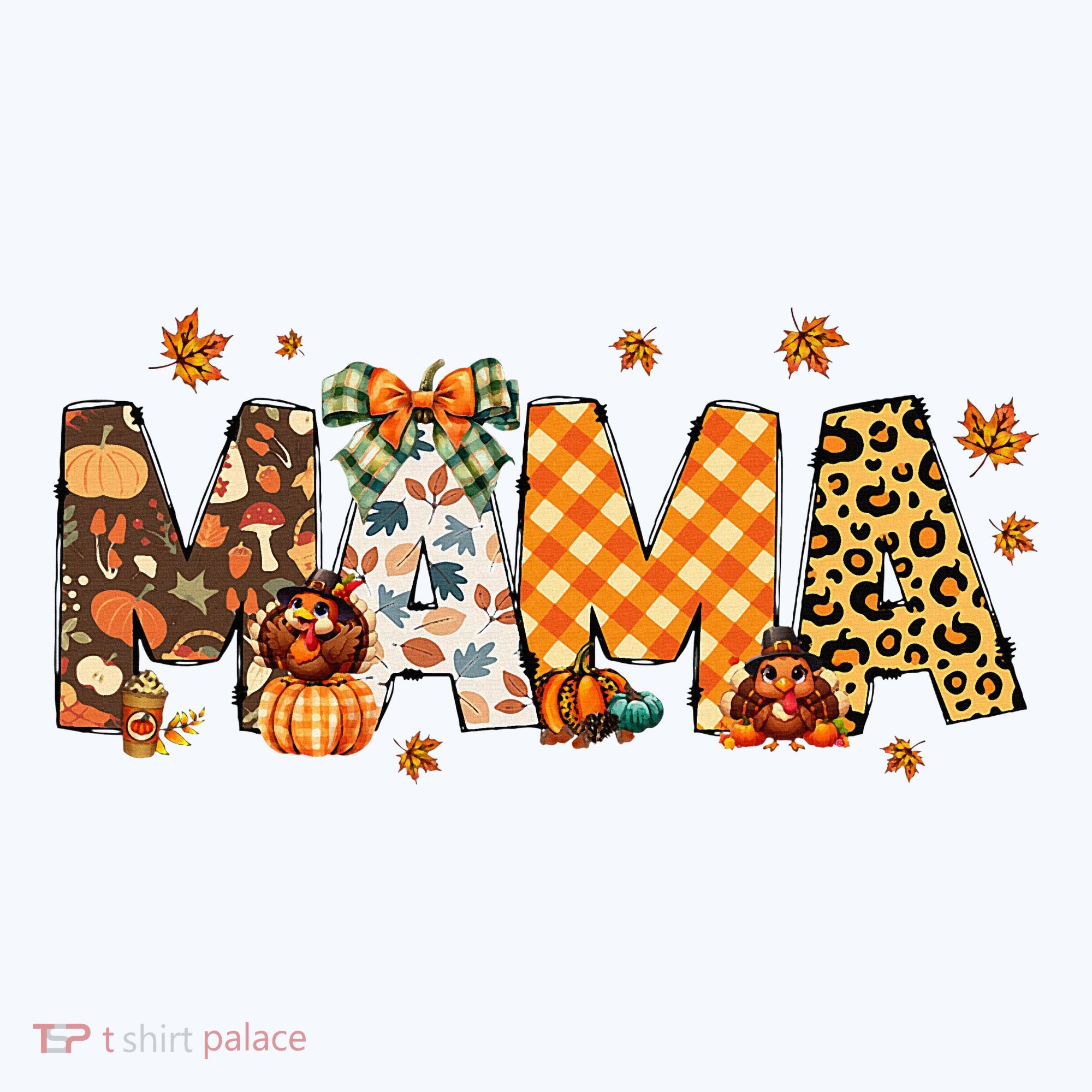 Mama Thanksgiving Mom Fall Pumpkins Season Retro Hat