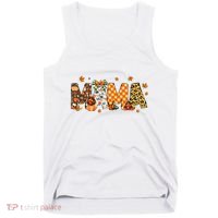 Mama Thanksgiving Mom Fall Pumpkins Season Retro Tank Top thumb 0