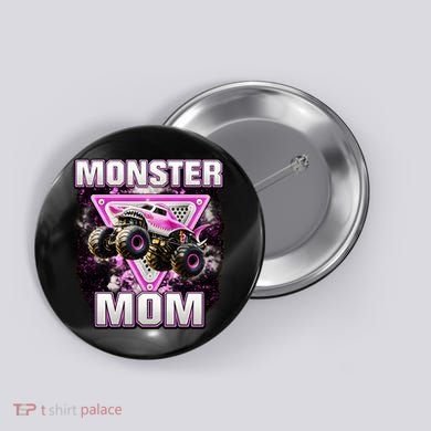Monster Truck Mom Button