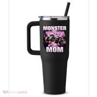 Monster Truck Mom 40oz Vacuum Insulated Stainless Steel Travel Tumbler thumb 2