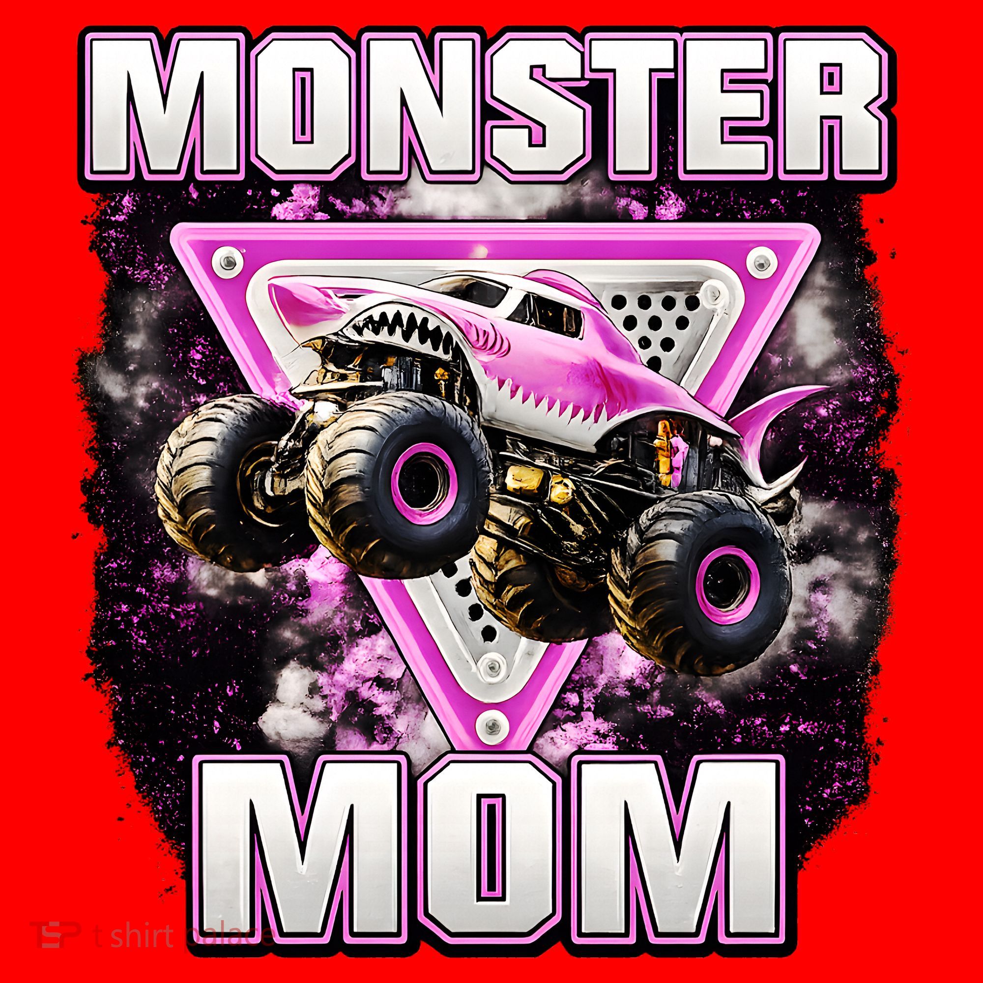 Monster Truck Mom Santa Hat