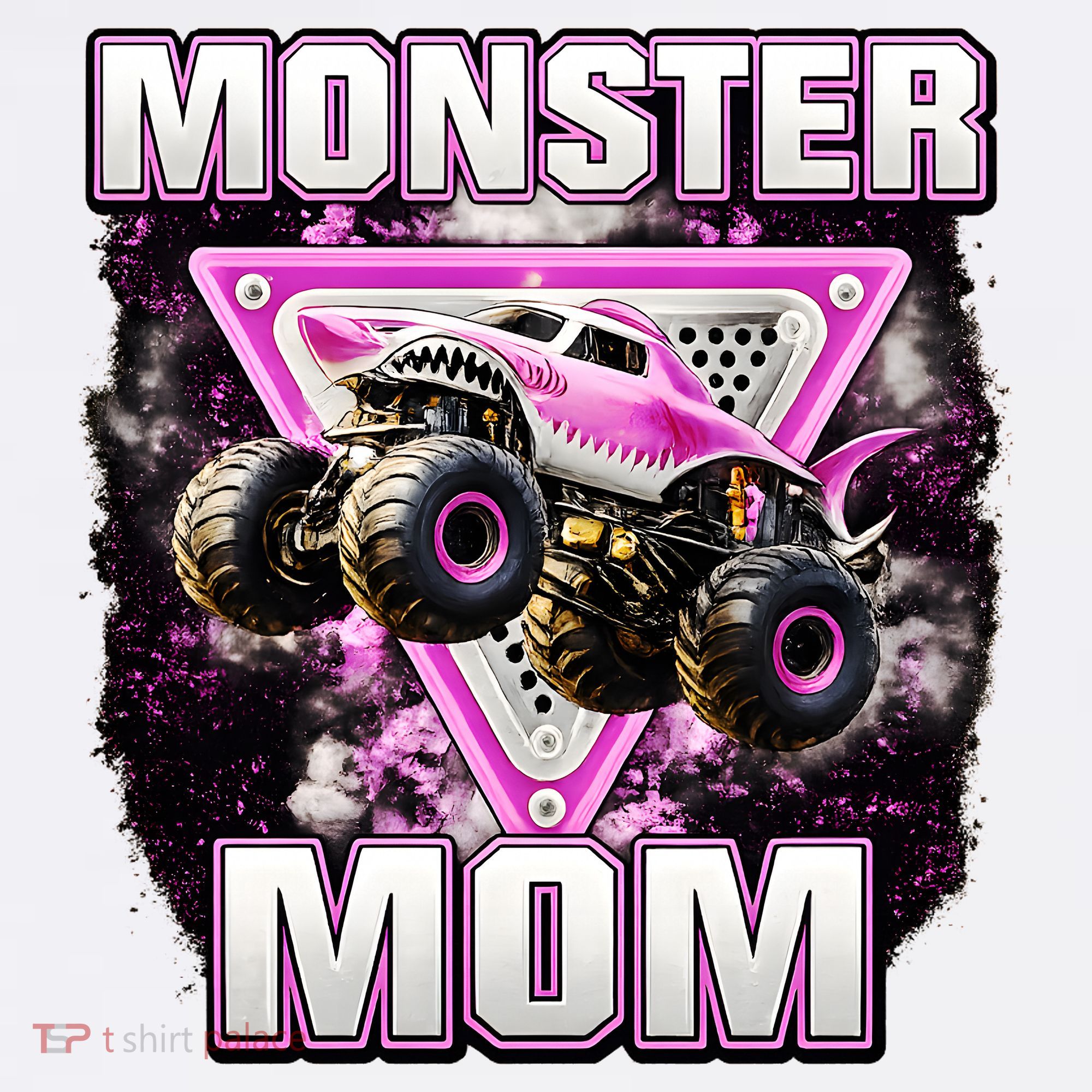 Monster Truck Mom Comfort Colors Garment-Dyed Hooded Sweatshirt