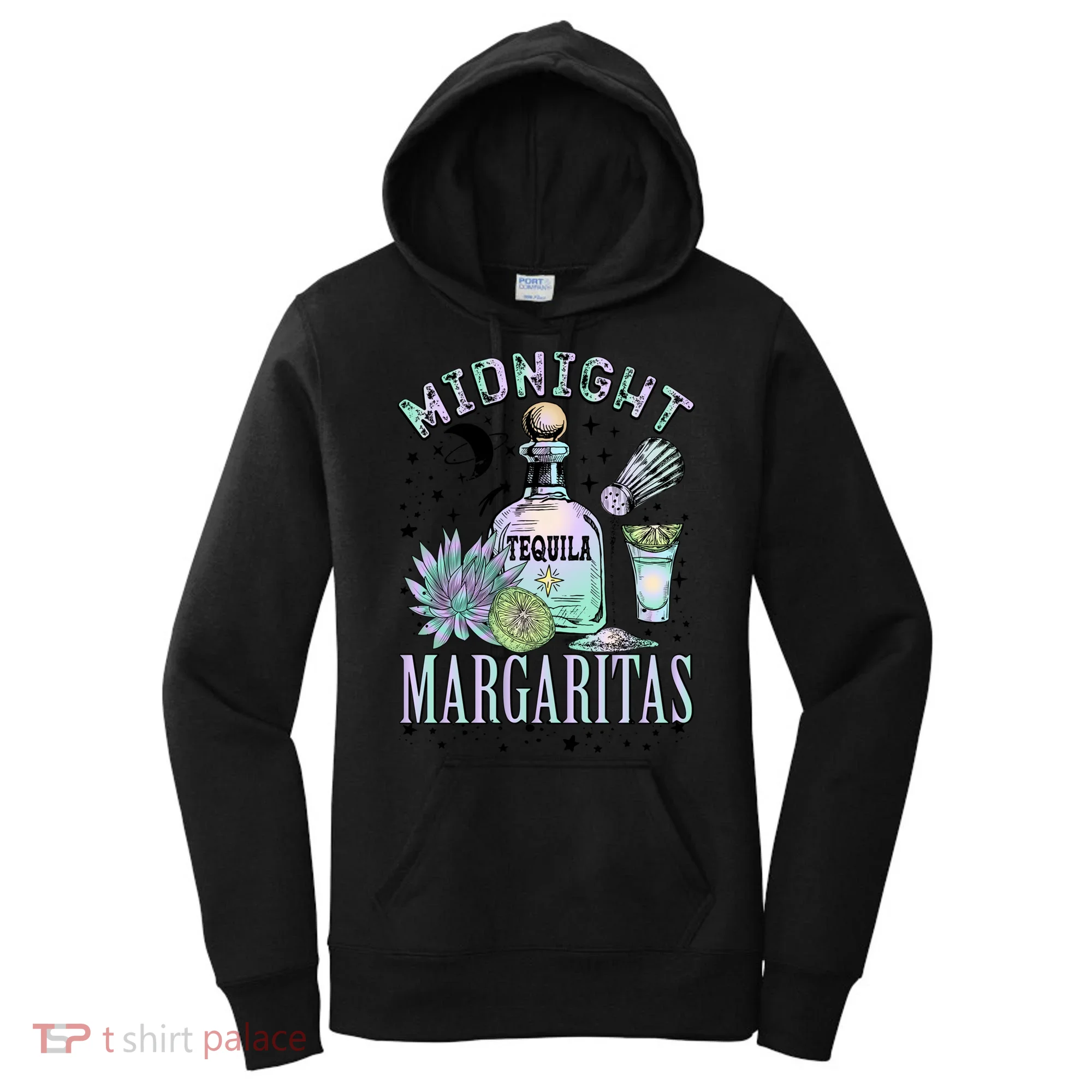 Midnight Tequila Margaritas Lime Tequila Magic Witches Great Gift Women's Hoodie