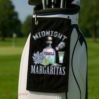 Midnight Tequila Margaritas Lime Tequila Magic Witches Great Gift Golf Towel thumb 2