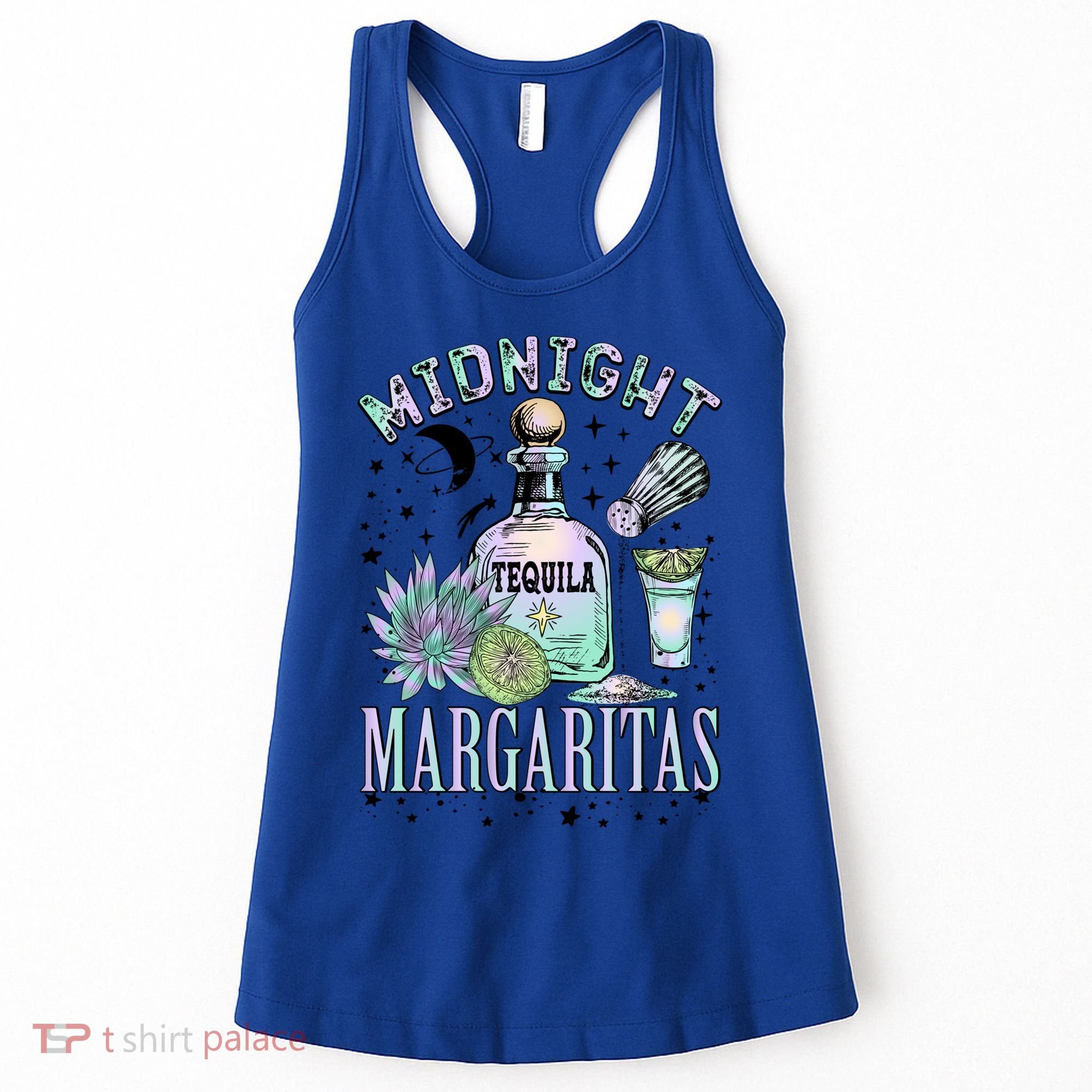 Midnight Tequila Margaritas Lime Tequila Magic Witches Great Gift Women's Tank Top