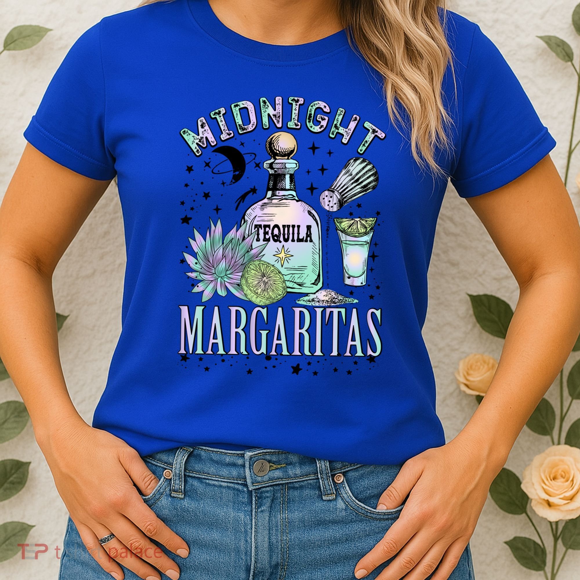 Midnight Tequila Margaritas Lime Tequila Magic Witches Great Gift Women's T-Shirt