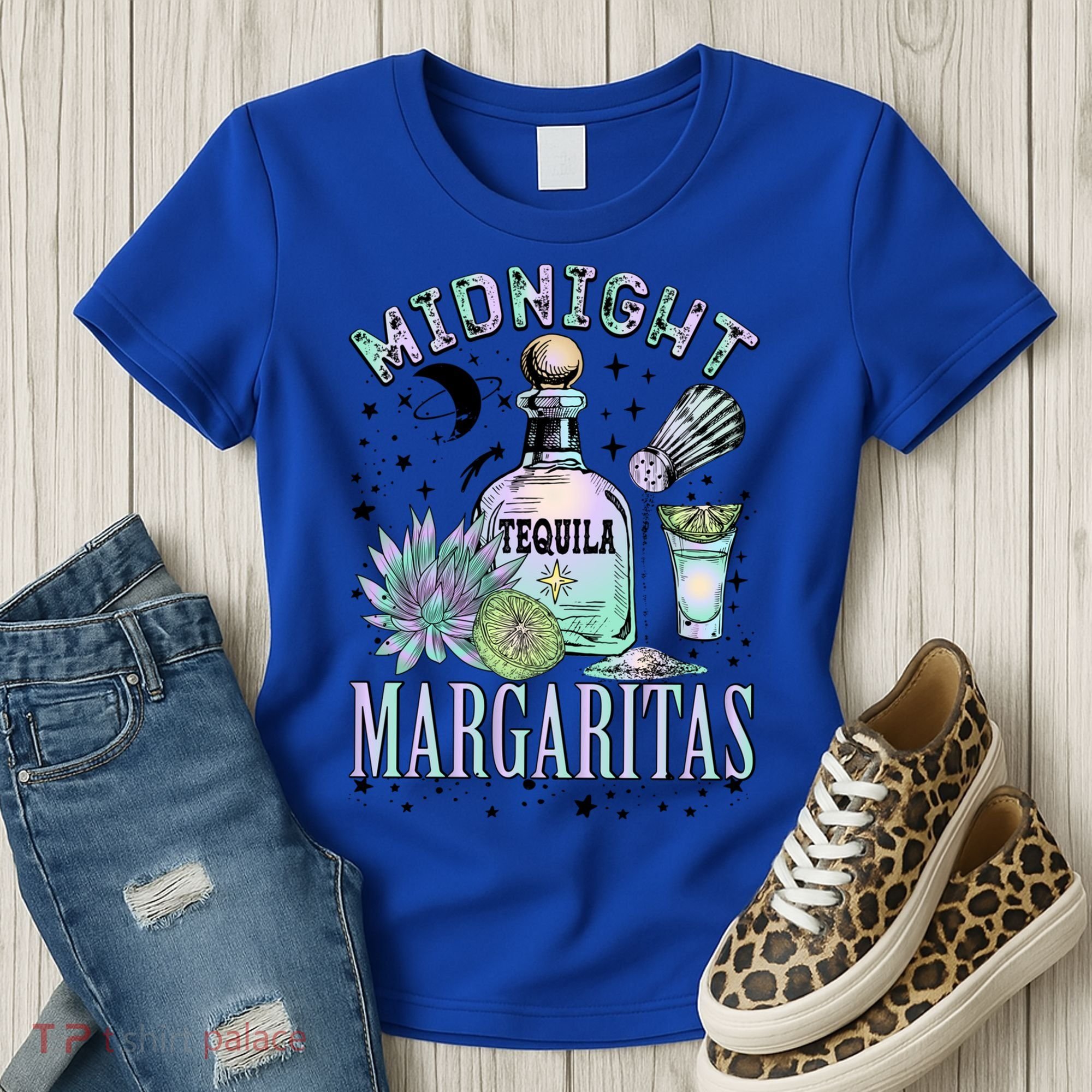 Midnight Tequila Margaritas Lime Tequila Magic Witches Great Gift Women's T-Shirt