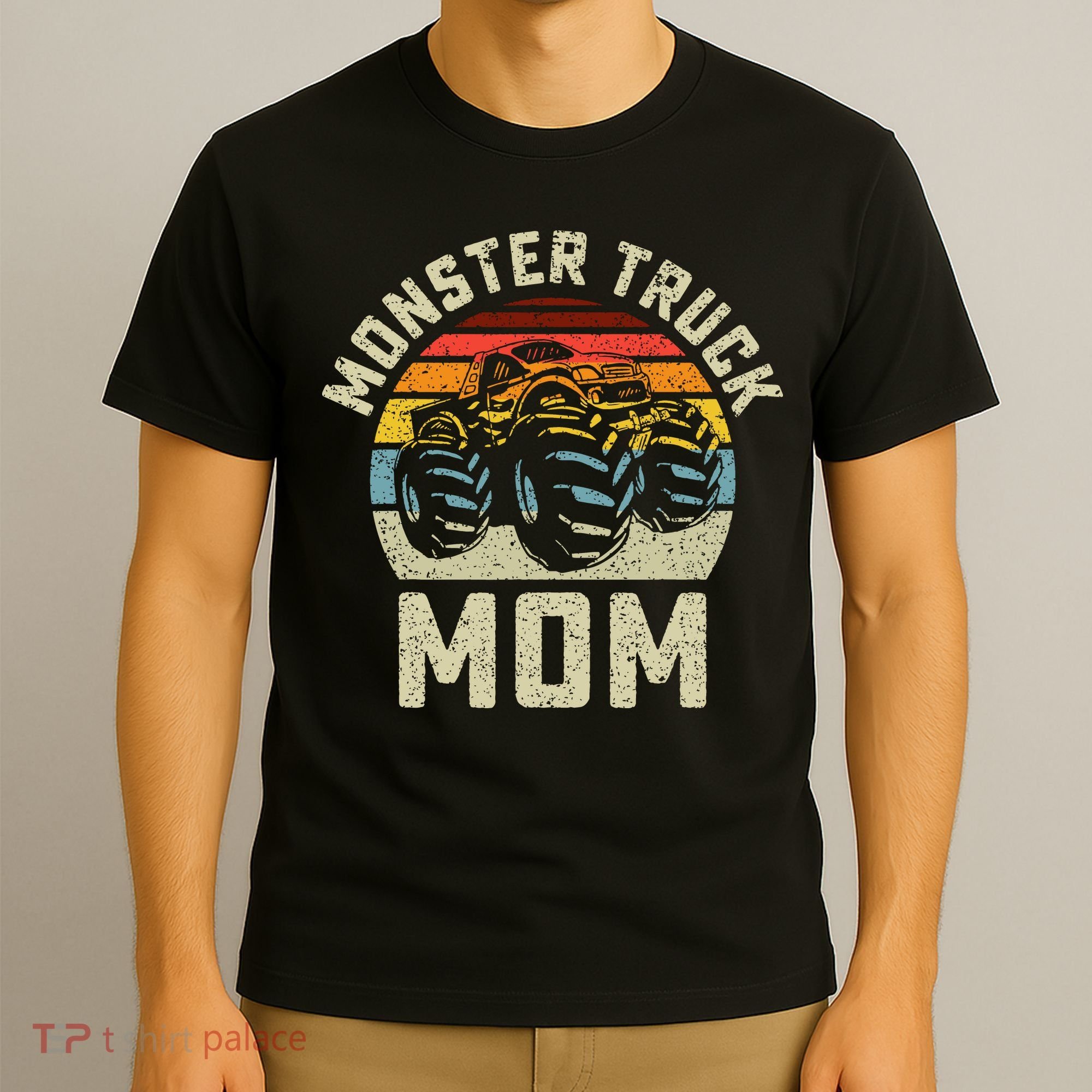 Monster Truck Mom Vintage Retro Style Women T-Shirt