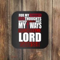 My Thoughts My Ways Declarers The Lord Isaiah 55:8 Coaster thumb 0