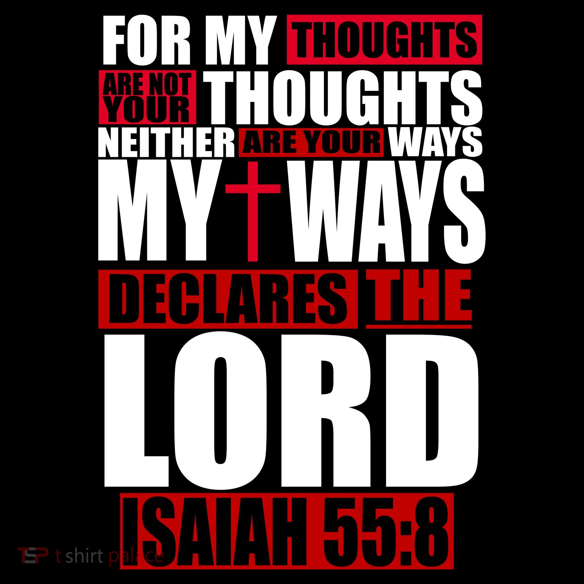 My Thoughts My Ways Declarers The Lord Isaiah 55:8 Women's Hoodie
