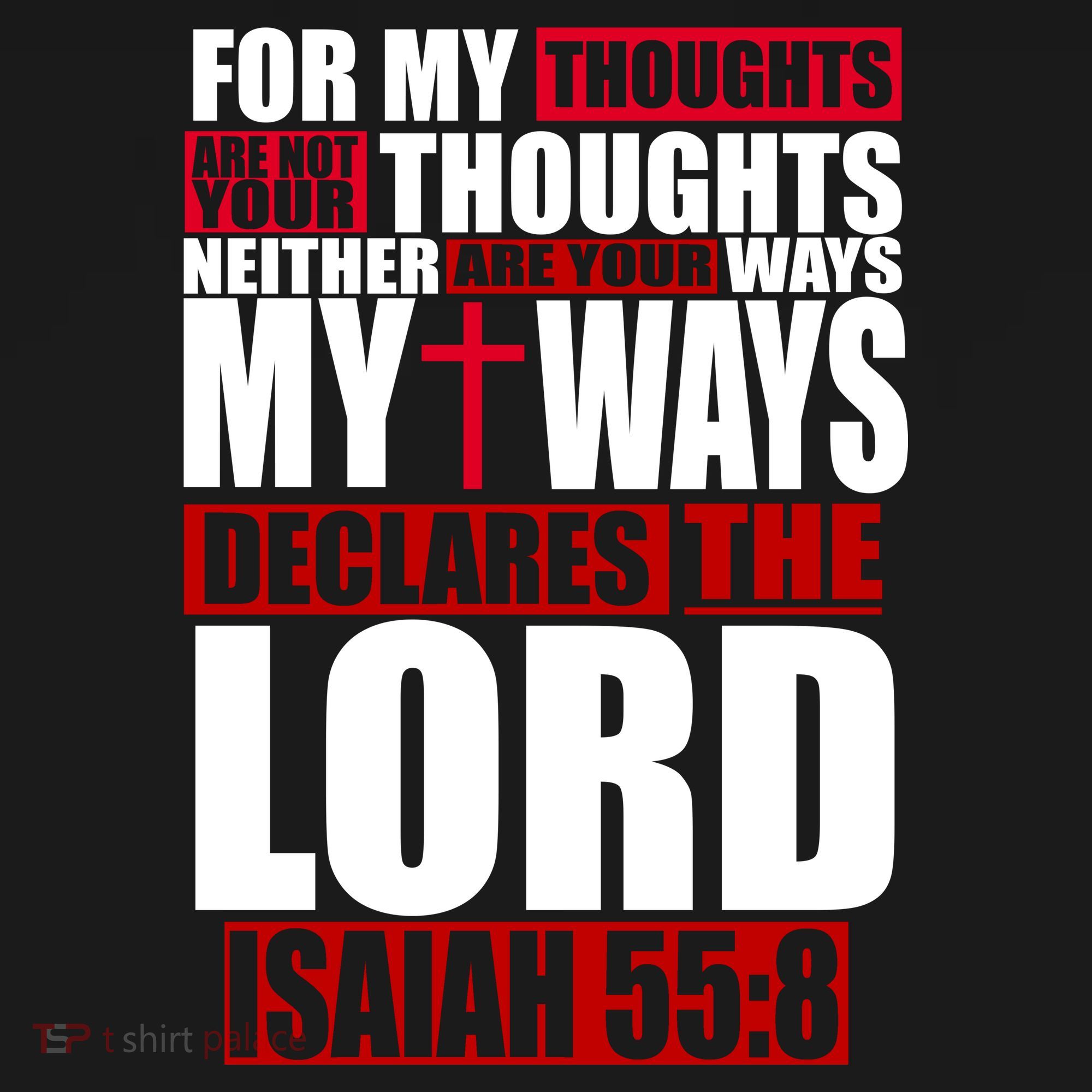 My Thoughts My Ways Declarers The Lord Isaiah 55:8 Mousepad