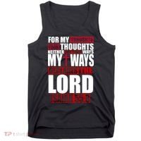 My Thoughts My Ways Declarers The Lord Isaiah 55:8 Tank Top thumb 0