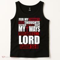 My Thoughts My Ways Declarers The Lord Isaiah 55:8 Tank Top thumb 2